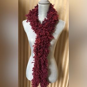 Hand Made Variegated Burgundy Boa